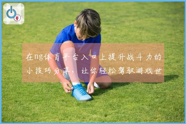 在ng体育平台入口上提升战斗力的小技巧分享，让你轻松驾驭游戏世界